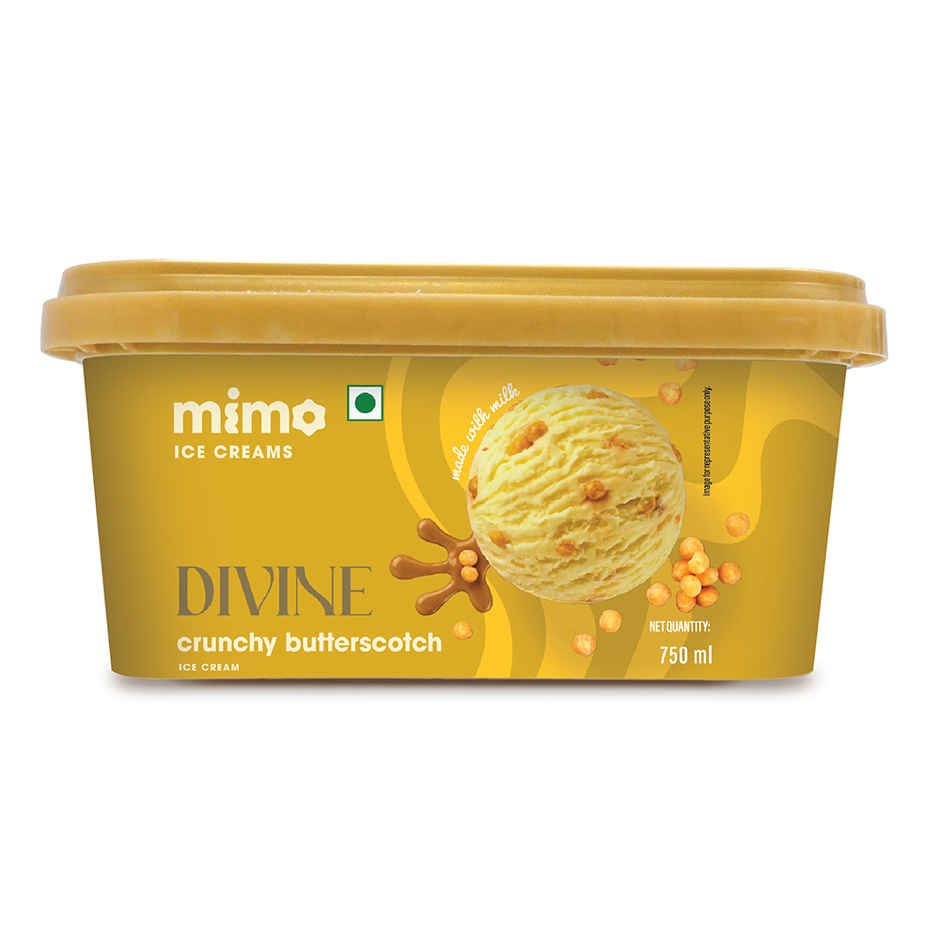 Mimo Crunchy Butterscotch Divine Ice Cream Tub