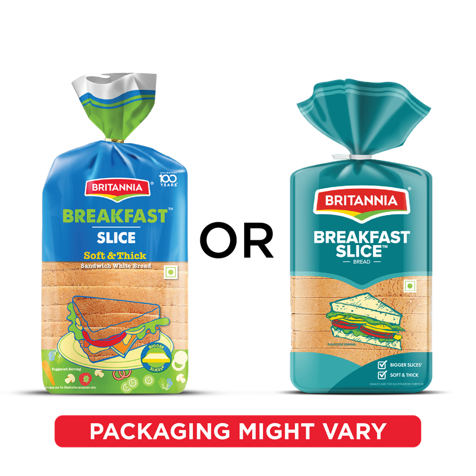 Britannia Breakfast Slice White Bread Combo