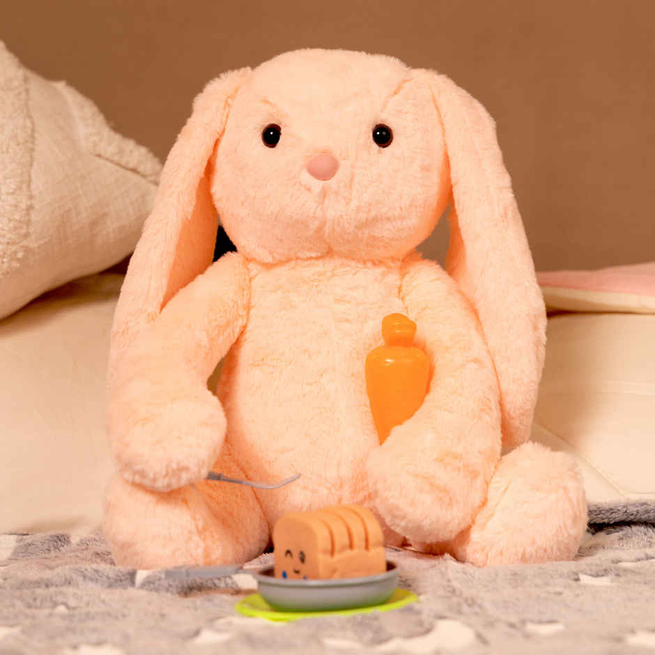 Mirada Peach Bunny Soft Toy - 35 cm