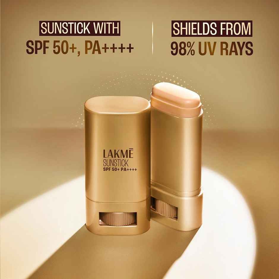 Lakme Sun Expert Invisible Sunstick, SPF 50 PA+++ for UVA/B, No white cast, on the go protection