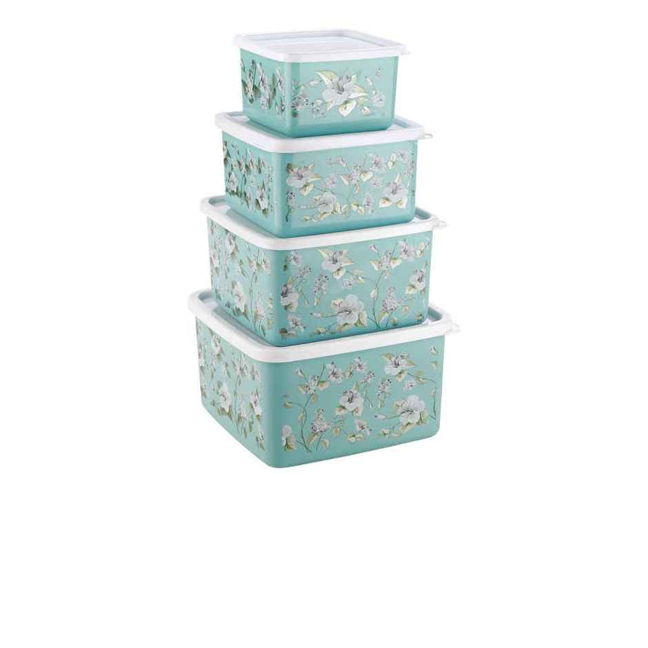 Joyo Fresia Storage Container Set | 4 Pcs | Assorted | Plastic Storage Container, Kitchen Organizer