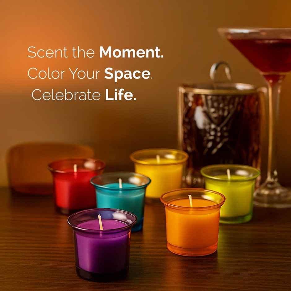 IRIS Fragranced Votive Aroma Candles | Shot Glass | Candle Gift Set | Home Decor