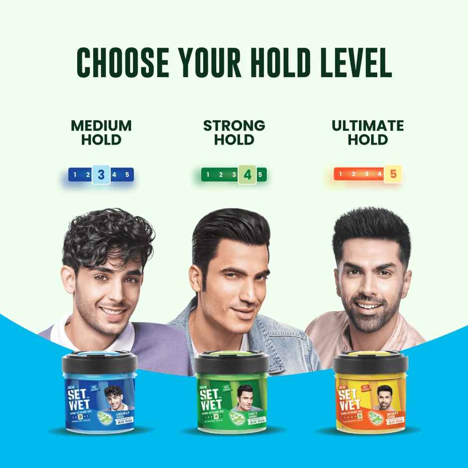 Set Wet Hair Gel Cool Hold