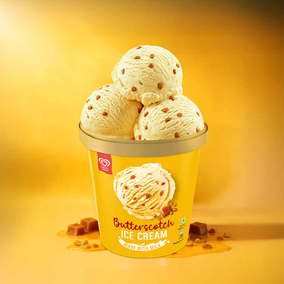 Kwality Wall's Butterscotch Ice Cream Tub