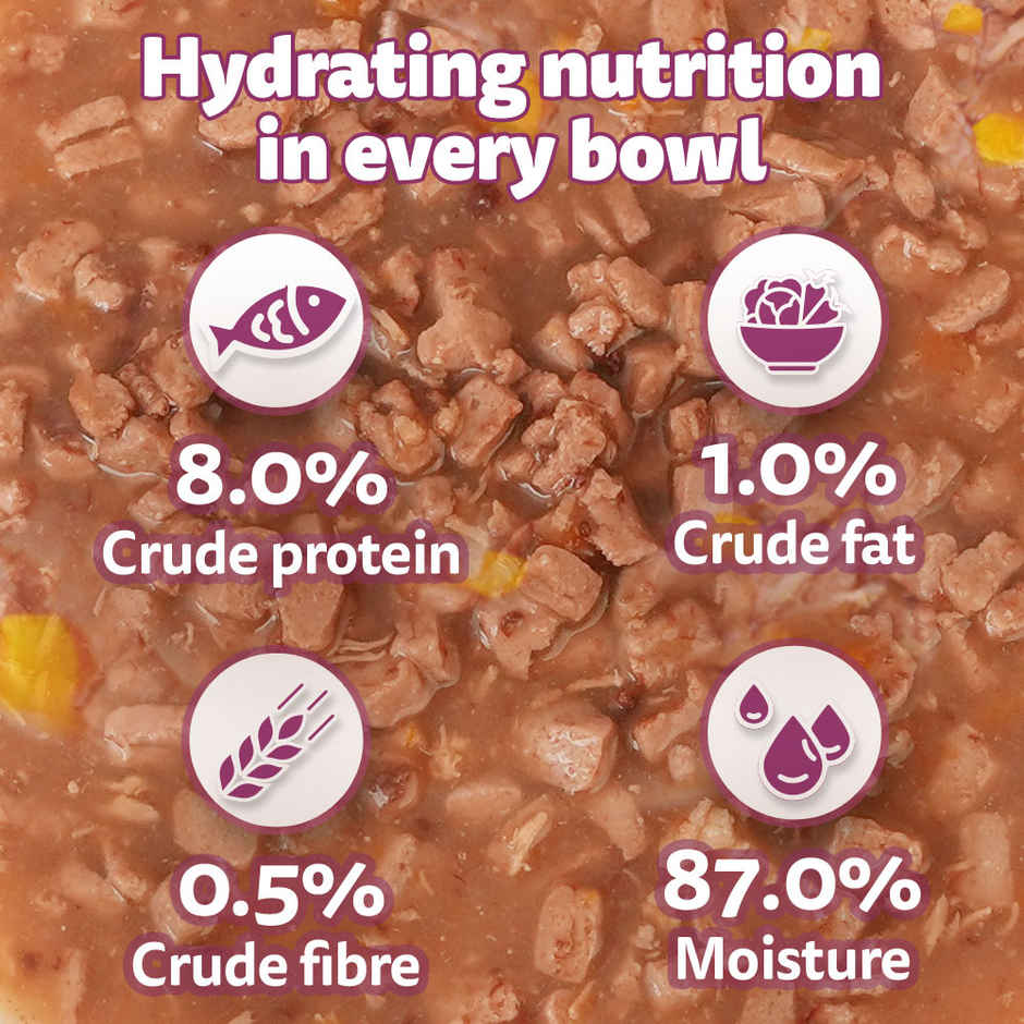 Whiskas Tasty Mix Adult Wet Cat Food, Chicken with Tuna & Carrot in Gravy