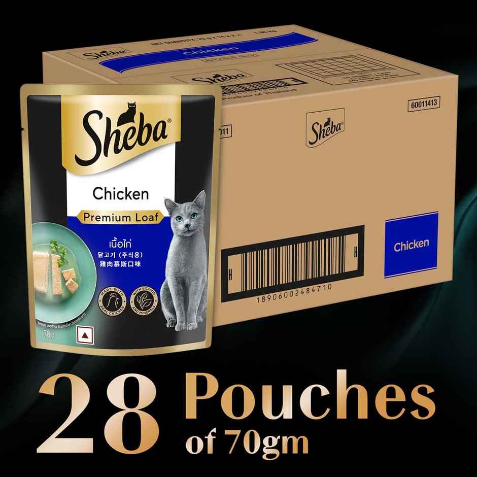 Sheba Fine Adult Chicken Premium Loaf Wet Cat Food