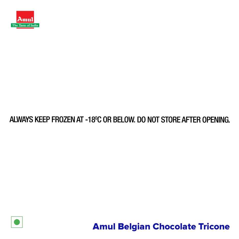 Amul Belgian Chocolate Tricone Ice Cream Cone