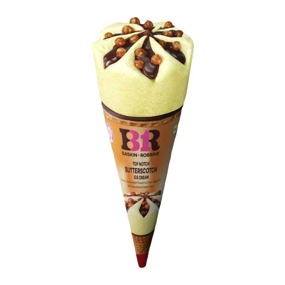 Baskin Robbins Top Notch Butterscotch Ice Cream Cone