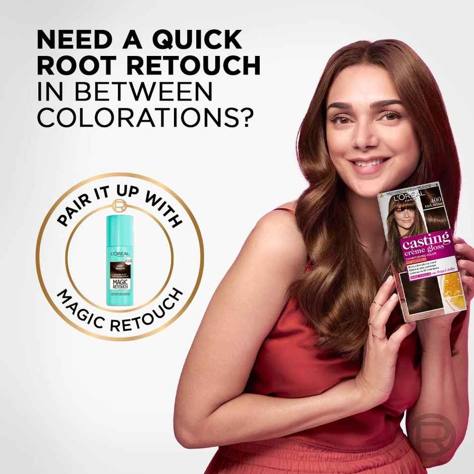 L'Oreal Paris Magic Retouch Root Touch Up Hair Colour Spray, 2 Dark Brown