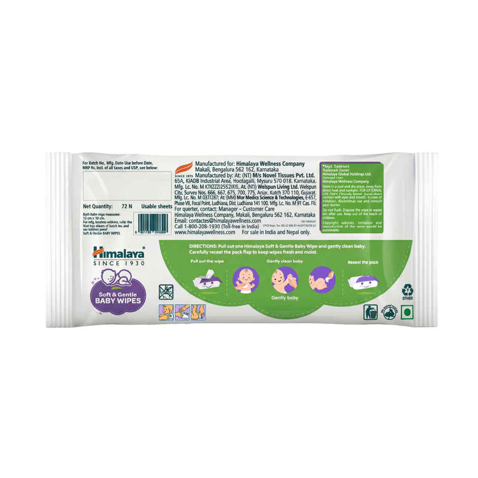 Himalaya Soft and Gentle Baby Wipes