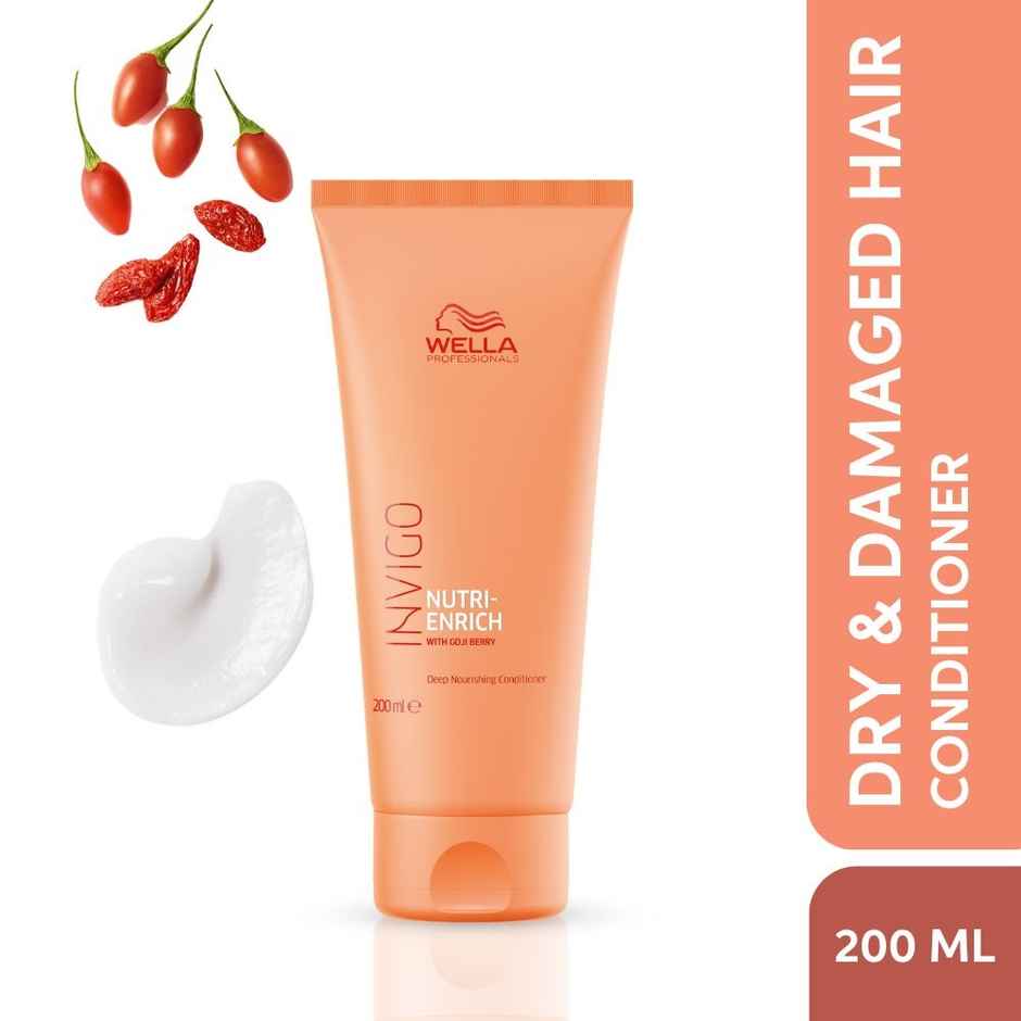 Wella Professionals Invigo Nutri Enrich Conditioner For Dry, Frizzy & Damaged Hair with Goji Berry