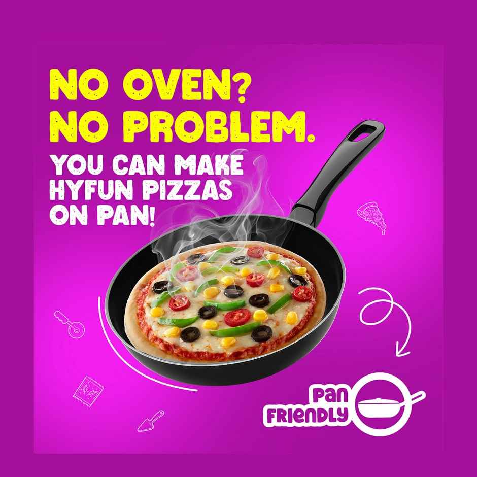 HyFun Veg Paradise Pizza, Cheesy Snack | Frozen