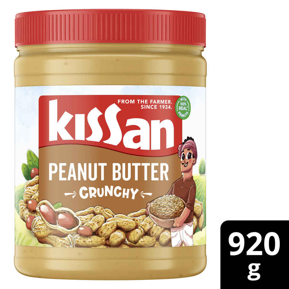 Kissan Crunchy Peanut Butter | Made With India's Best Quality Peanuts | High Protein