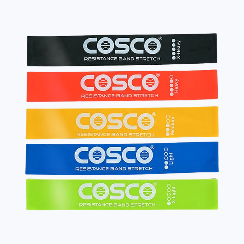 Cosco Stretch Resistance Band| Set Of 5|Made In India