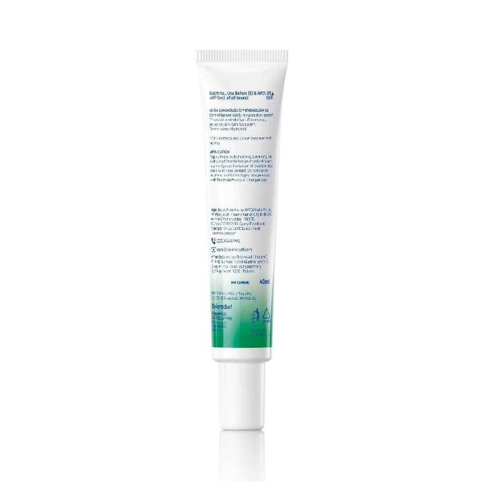 Nivea Luminous Even Glow Oil Control Serum| Thiamidol, Salicylic, Hyaluronic Acid| Reduces Dark Spot (40ml) & Nivea Luminous Even Glow Face Wash | Oil Free Formula, Aha, Aloe Vera, Guarana Extract | Deep Clean (100ml) & Nivea Luminous Even Glow Oil Control Day Cream Spf 50,Thiamidol |Uv Protection & Reduces Dark Spots (40ml) & Nivea Luminous Even Glow Night Cream |Thiamidol & Hyaluronic Acid |Moisturizes & Reduces Dark Spots (40ml) Combo