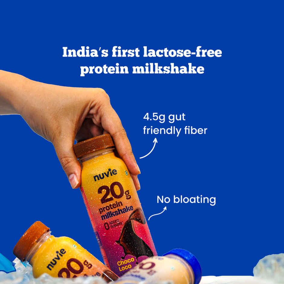 Nuvie Chocolate Protein Milkshake - Lactose Free