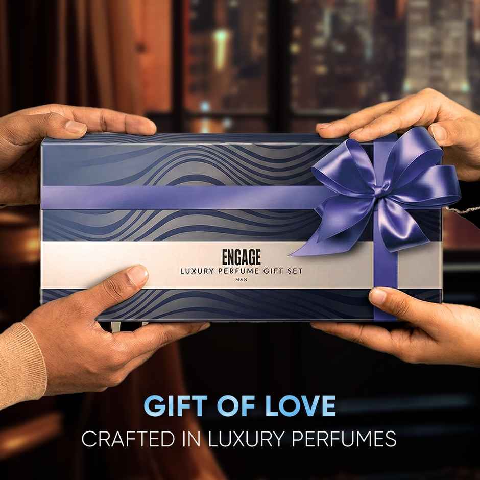 Engage Gift Assorted Luxury Perfume Set for Men | 4 Unique EDPs | Long Lasting |Travel Sized