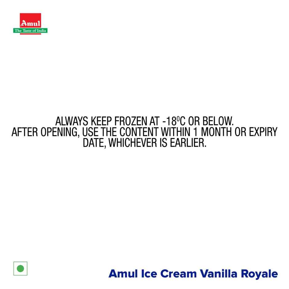 Amul Ice Cream Tub | Vanilla Royale