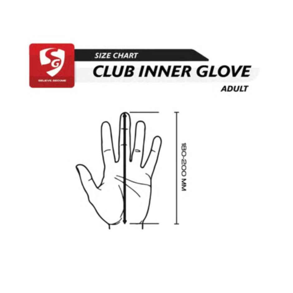 SG Club White Cotton Knit Gloves | Adult