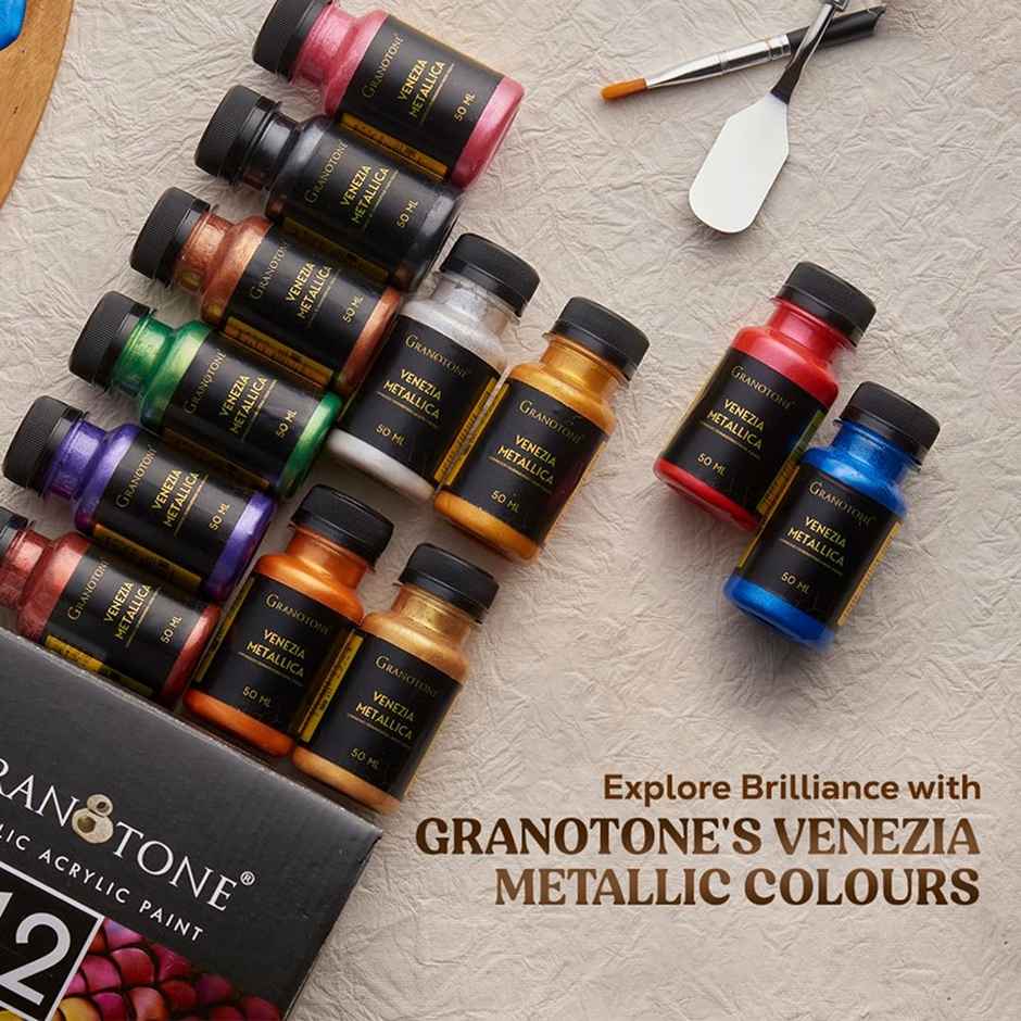 Granotone Venezia Metallic Acrylic Color Set