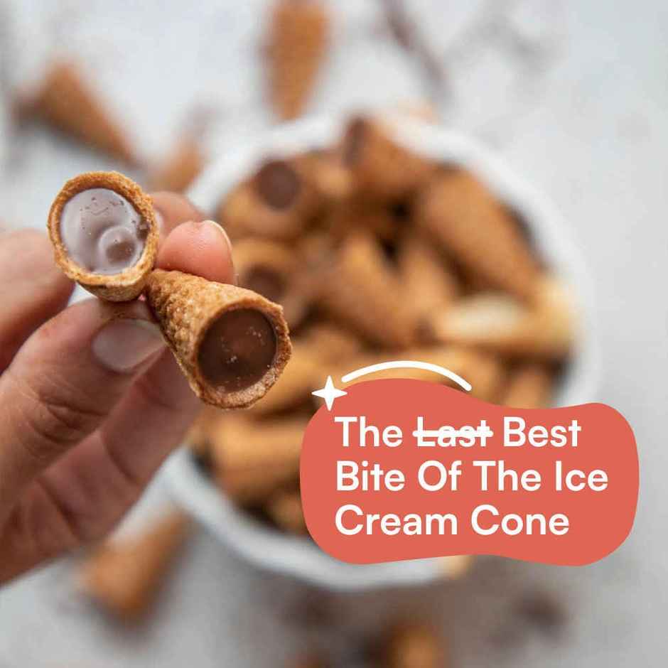 Nova Nova Best Bite | Chocolate Filled Mini Cones | Belgian Chocolate