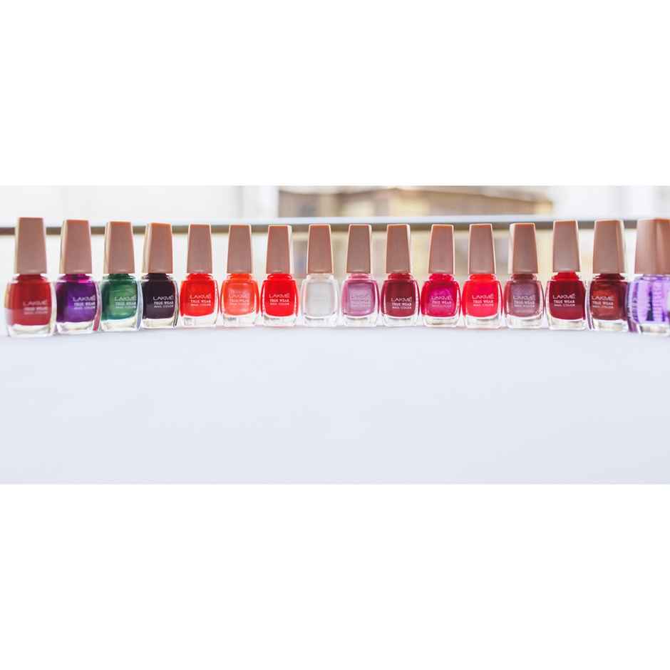 Lakme True Wear Color Crush Nail Polish, Long Lasting & Vibrant Nail Paint, 24
