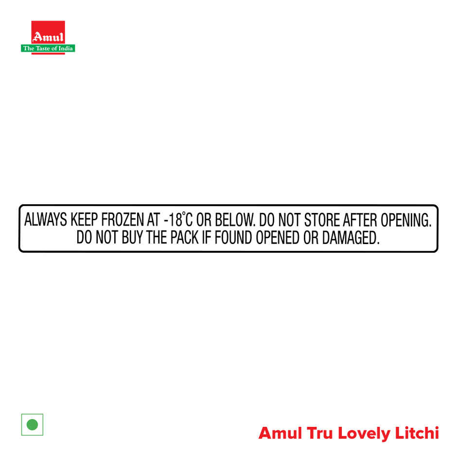 Amul Tru Lovely Litchi Ice Cream Cup