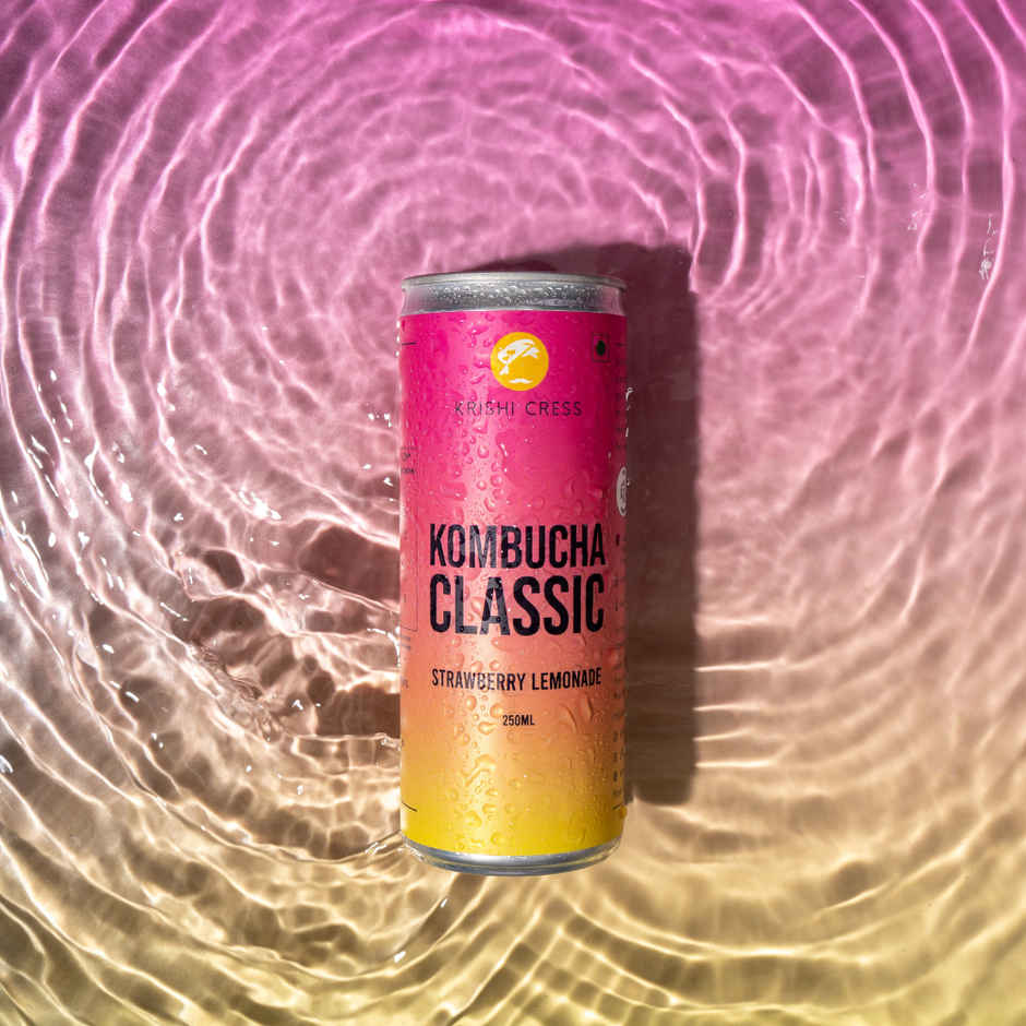 Krishi Cress Classic Strawberry Lemonade Kombucha