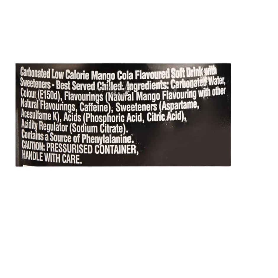 Pepsi UK Max Mango No Sugar | Soft Drink