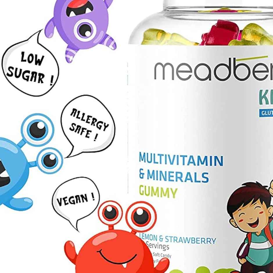 Meadbery Multivitamin And Mineral Gummy For Kids Immunity