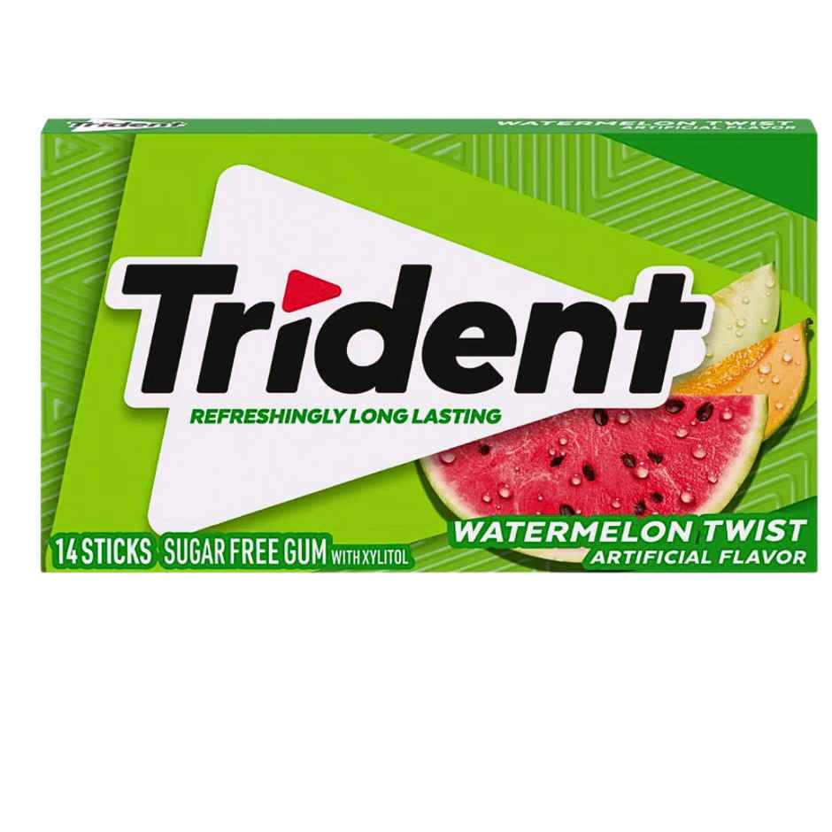 Trident Sugar Free Chewing Gum Watermelon Twist