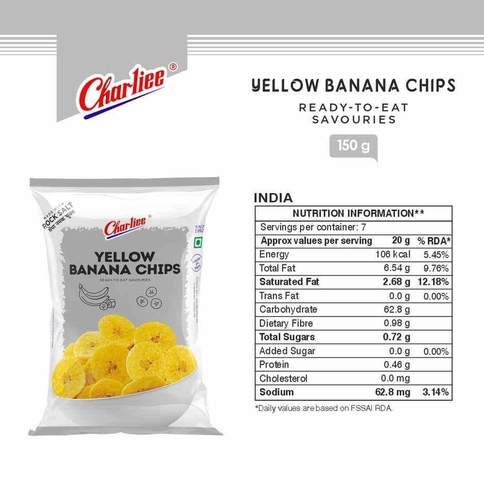 CHARLIEE Yellow Banana Chips