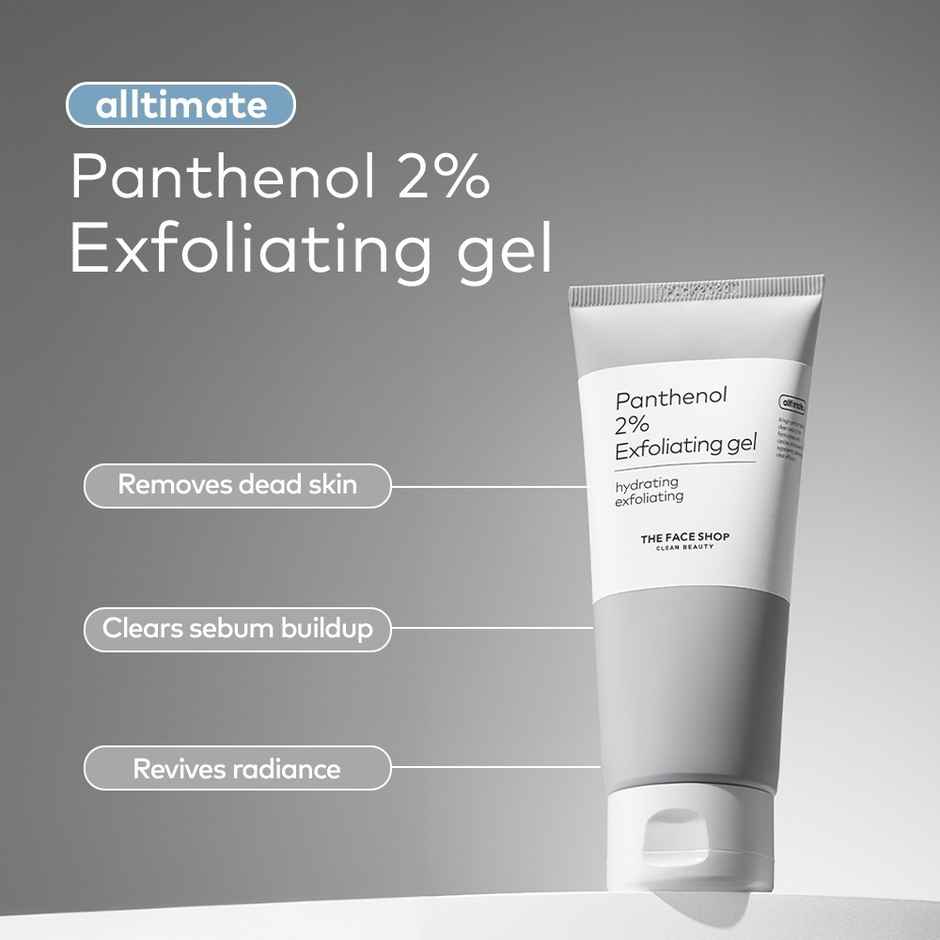 The Face Shop Alltimate Panthenol 2% Exfoliating Gel | Korean Cleansing Scrub - AHA, BHA, LHA, PHA