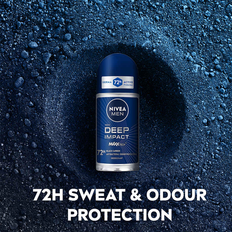 NIVEA MEN Deep Impact MaxxTech 72h Deodorant Roll-on - For MEN Combo