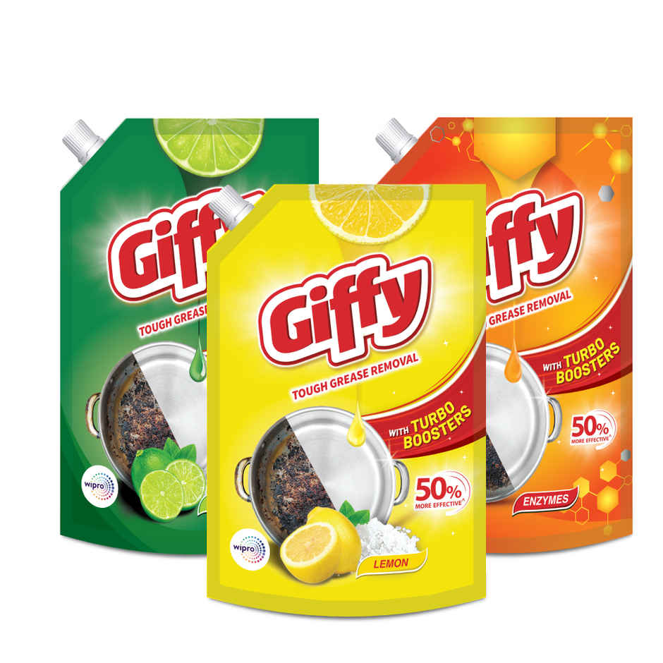 Giffy Active Salt and Lemon Liquid Dish Wash Gel