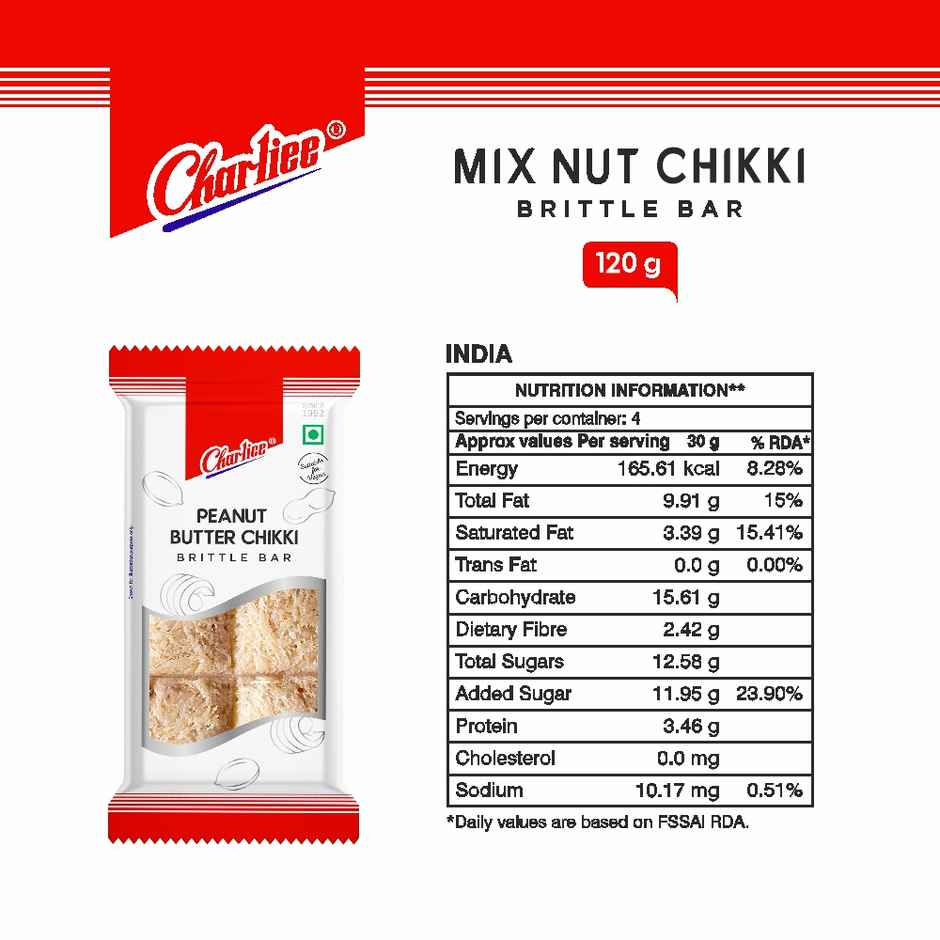 Charliee Peanut Butter Chikki | Crunchy & Tasty