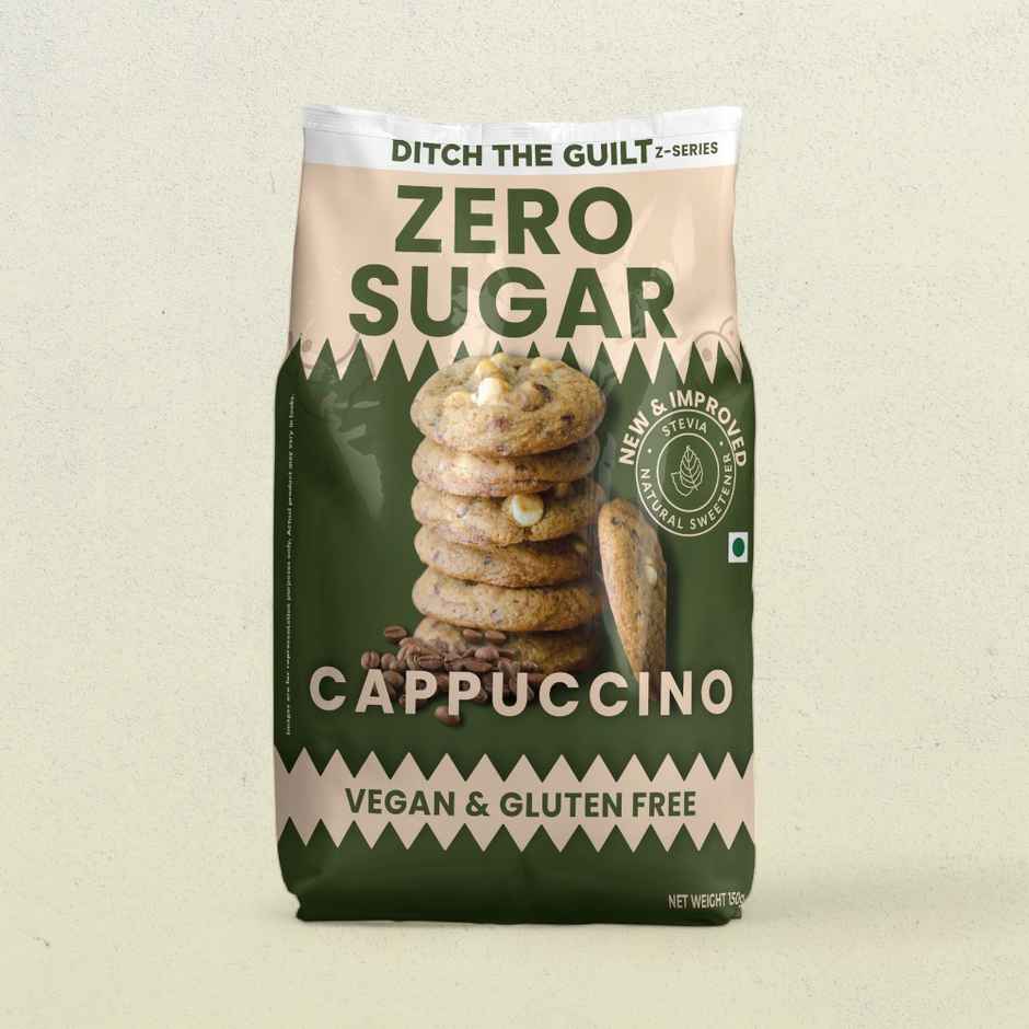 Ditch The Guilt Cappuccino Cookies - Zero Sugar Vegan Cookies
