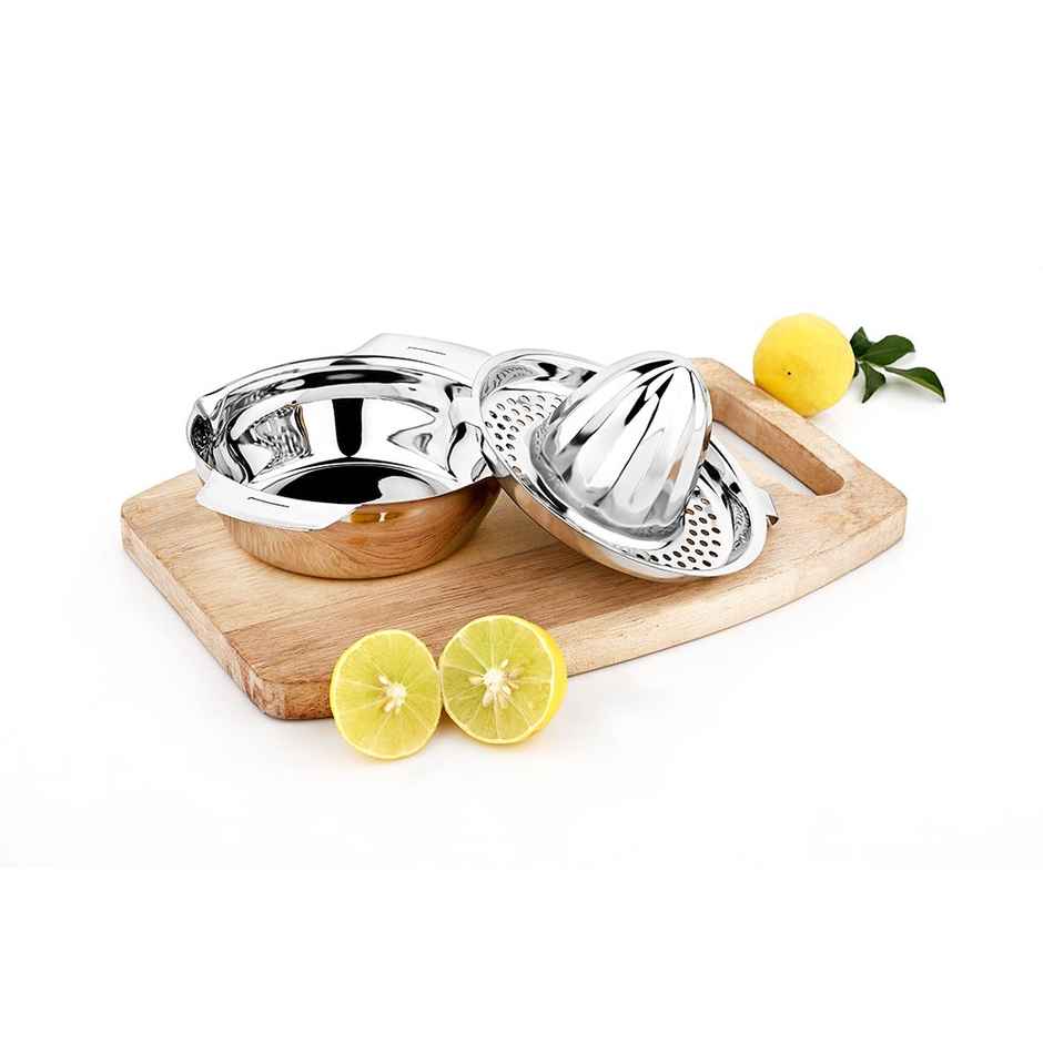 Steelera Stainless Steel Citrus Juicer | Perfect for Juicing Oranges & Sweet Lime | Food Safe