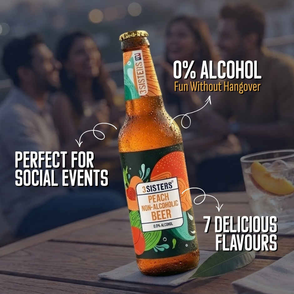 3 Sisters Peach Non Alcoholic Beer