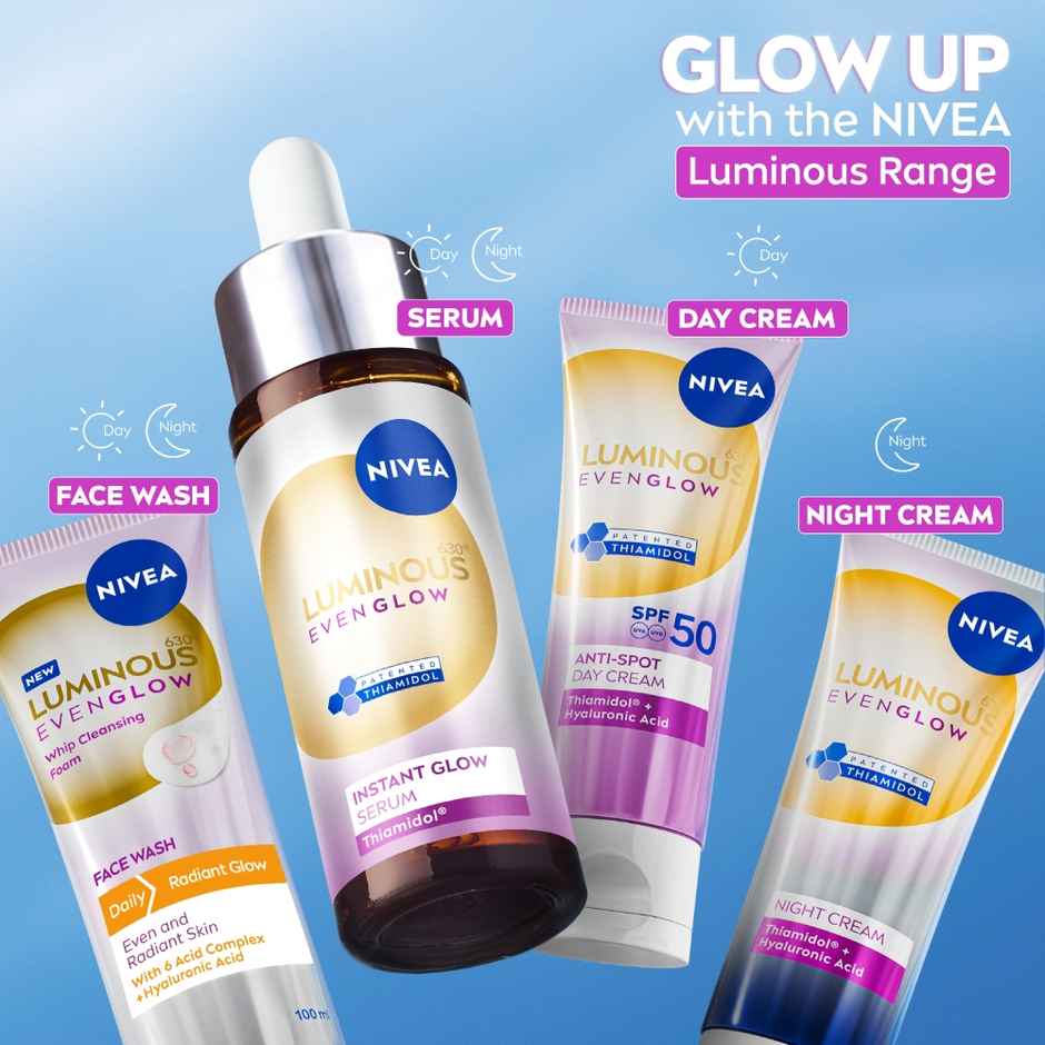 Nivea Luminous Even Glow Whip Foam Face Wash