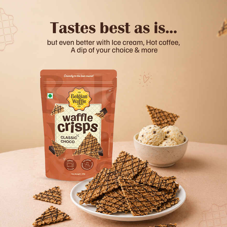The Belgian Waffle Co Classic Choco Crisps
