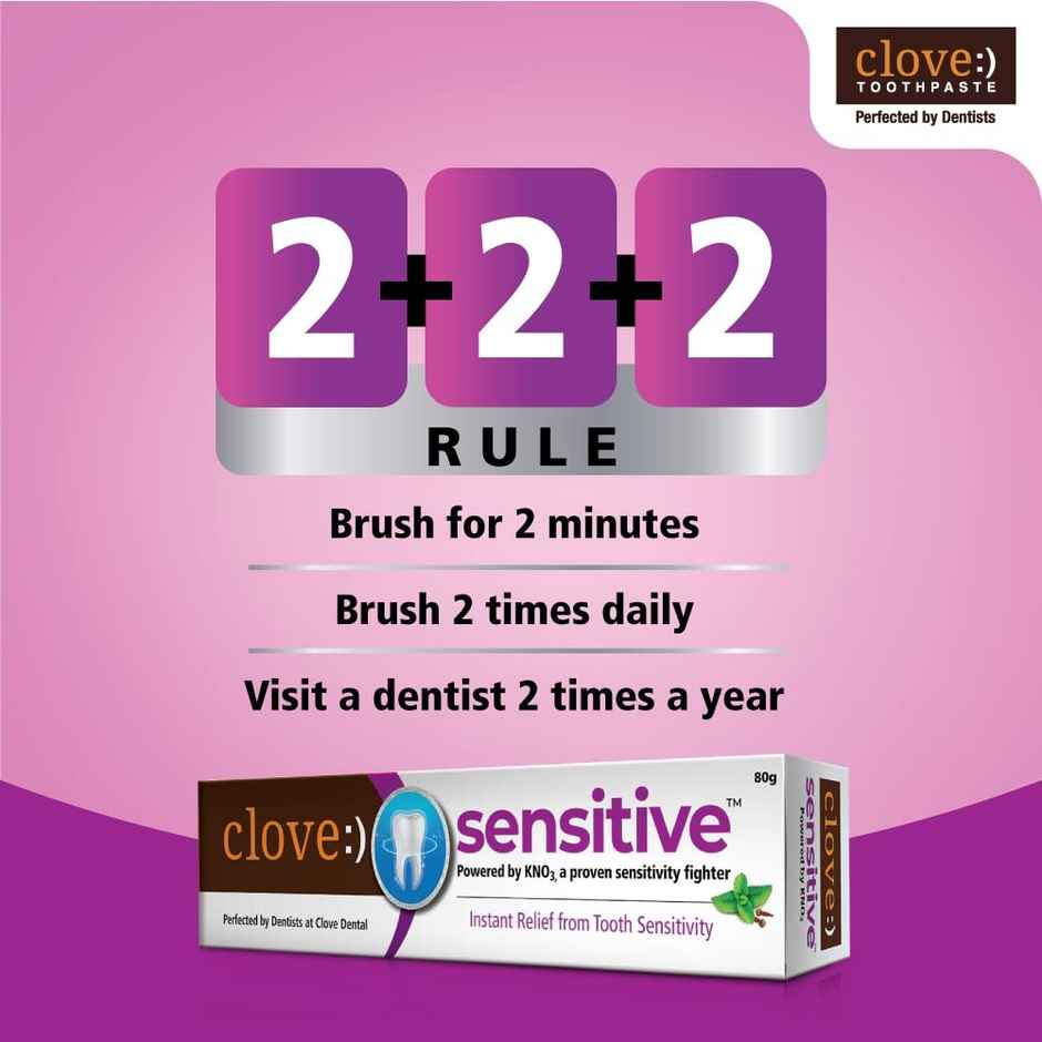 Clove Sensitive Toothpaste with Anti-Sensitivity & Fluoride Formulation