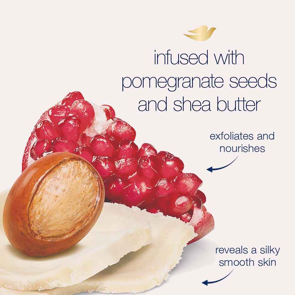 Dove Body Polish Scrub | with Pomegranate seeds | For Dry Skin | Get Nourished Skin