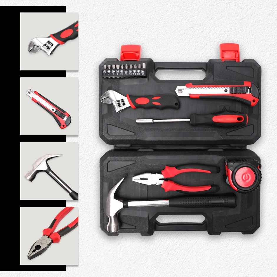 Link Prabal 16-Piece DIY Hand Tool Kit - Includes Plier | Wrench | Hammer & More