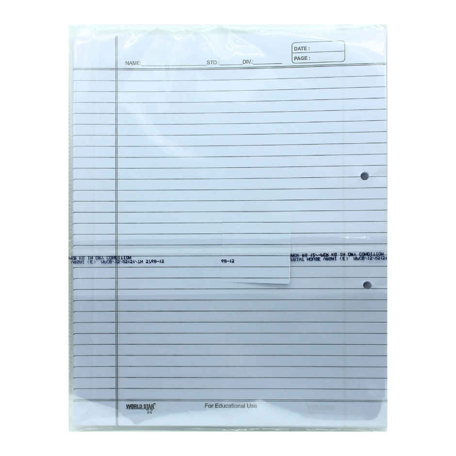 Ruled Sheets - High-Quality Paper | White