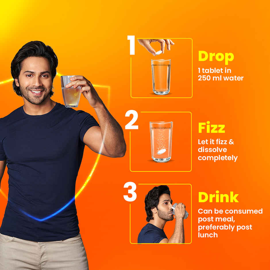 Fast&Up Charge Vitamin C Immunity Booster | Orange Flavour