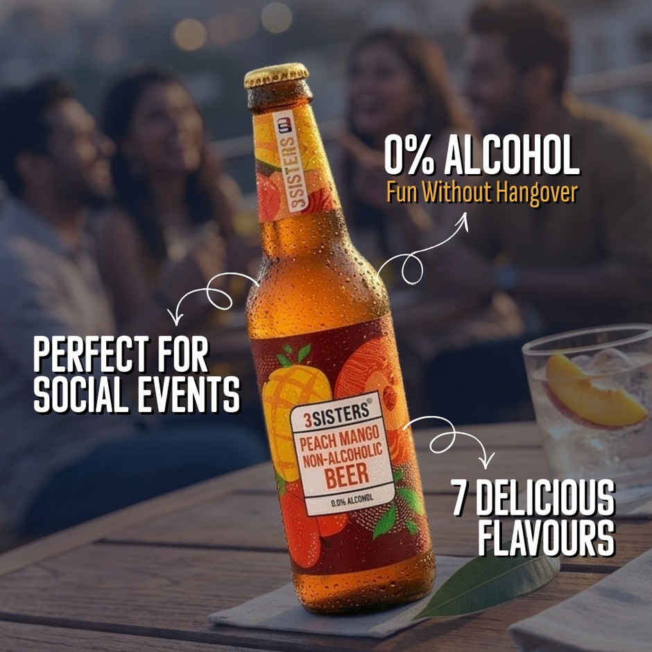 3 Sisters Peach And Mango Non Alcoholic Beer