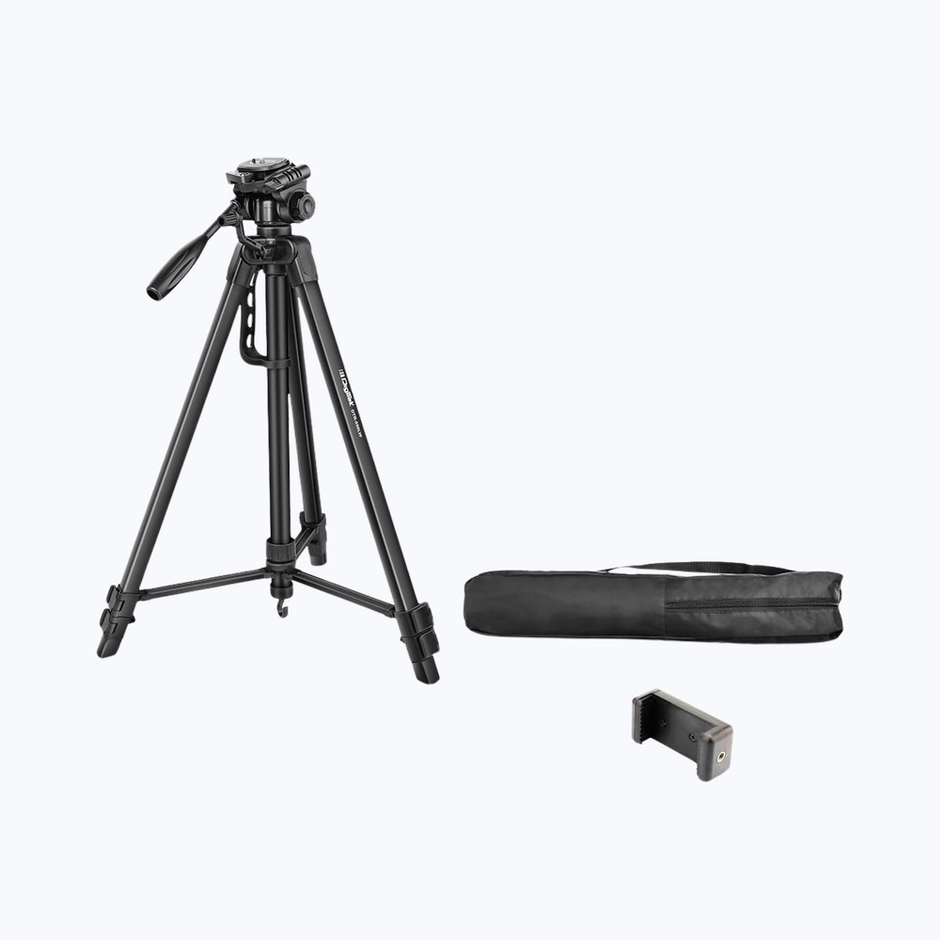 Digitek Dtr 550 Lw 67Inch Foldable Tripod Stand With Phone Holder 360� Ball Head,5Kg Load Capacity