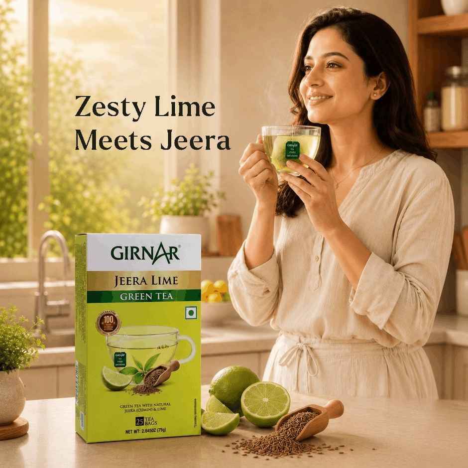 Girnar Jeera Lime Green Tea Bags