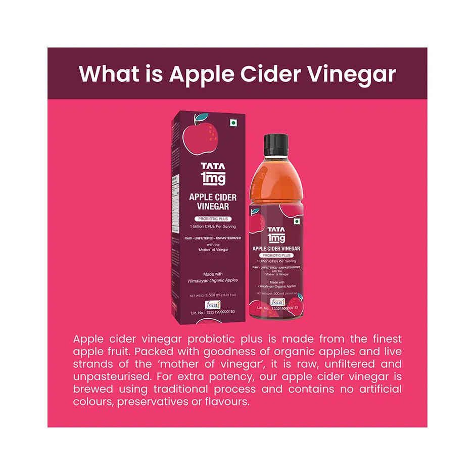Tata 1mg Apple Cider Vinegar Acv Probiotic Plus